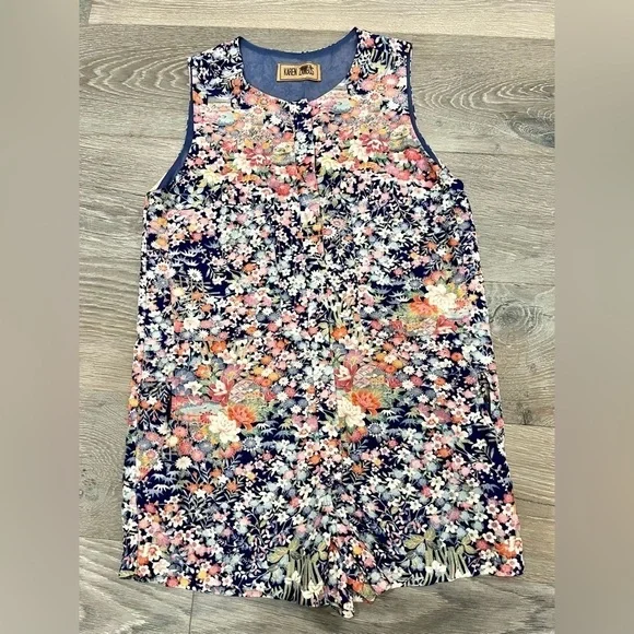 Karen Zambos Ditsy Colton Floral Romper Size Small - Picture 4 of 11